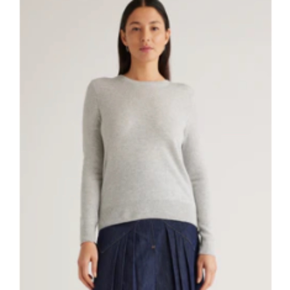 Quince Lightweight Mongolian Cashmere Crewneck Sweater